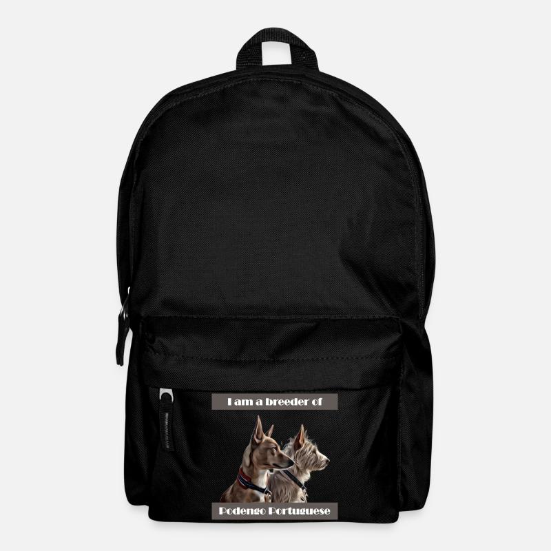 I am a breeder of Podengo Portuguese - Backpack - black