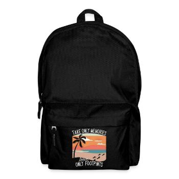 Vacations, travels and travel on the beach Design - Backpack - black - Front