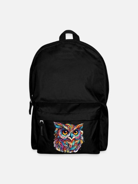 Eule - Rucksack - Schwarz