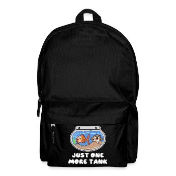 Aquarium Statement Goldfish Pets Stuffed Animal - Backpack - black - Front