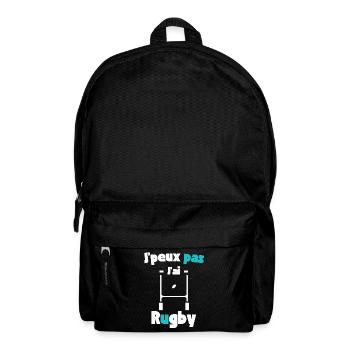 J'peux pas j'ai rugby - Sac à dos - noir - Devant
