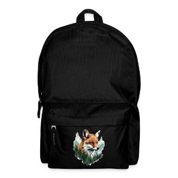 Fox, Forest, Mountains, Foxes, Nature, Trees, Animals - Backpack - black - Front
