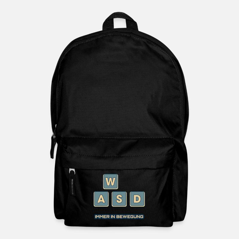 WASD - immer in Bewegung - Rucksack - Schwarz