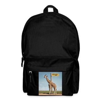 Giraffe Meme ''Mind your Head'' - Printflow - Rucksack - Schwarz - Vorne