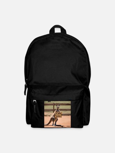 Kangaroo Meme Design - Printflow - Rucksack - Schwarz