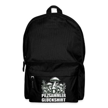 Pilzsammler Pilze - Rucksack - Schwarz - Vorne