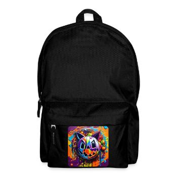 Lustiges Grusel Monster im Graffiti Style - Rucksack - Schwarz - Vorne