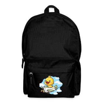 Cute Duck Aviator Design - Backpack - black - Front