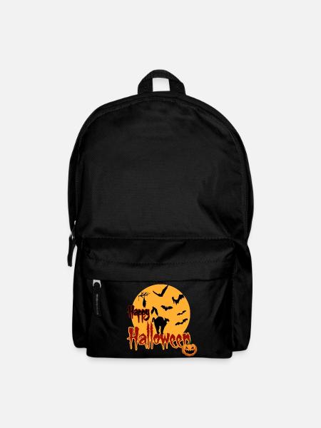 Happy Halloween Vollmond Katze - Rucksack - Schwarz