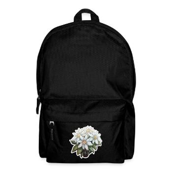 Edelweiß Blume Pflanze Berge - Rucksack - Schwarz - Vorne