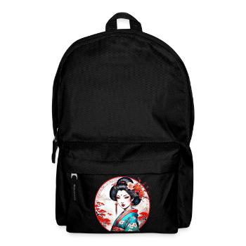 Japanese geisha girl - Backpack - black - Front