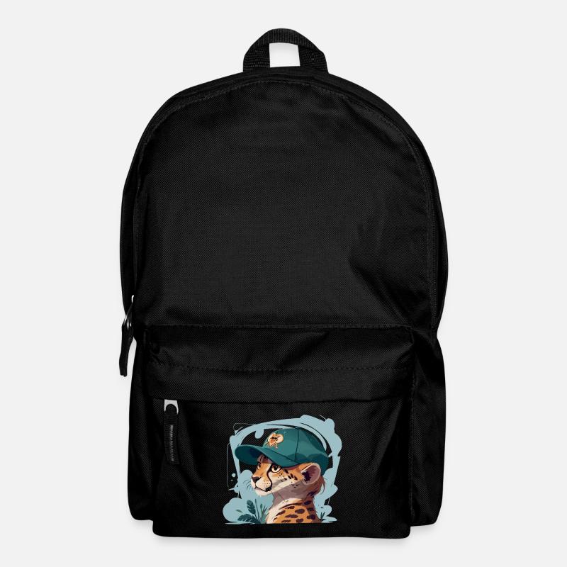 Cooler Gepard - Rucksack - Schwarz