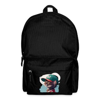 Coole Katze - Rucksack - Schwarz - Vorne