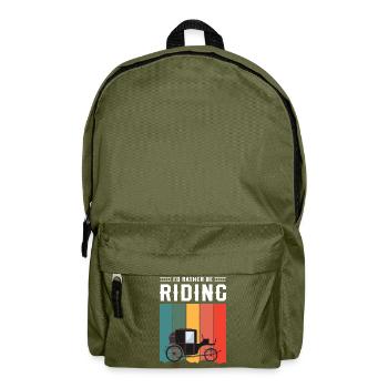 Emploi de conducteur de calèche - Sac à dos - vert olive - Devant