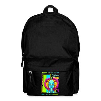 Cyberpunk Rétro Synthwave Futuriste - Sac à dos - noir - Devant