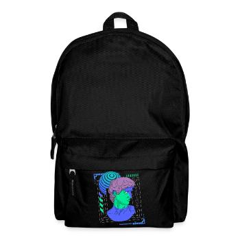Cyborg Streetwear Synthwave Scifi - Rucksack - Schwarz - Vorne