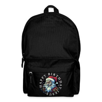 Ugly Christmas Happy Birthday Jesus Weihnachten - Rucksack - Schwarz - Vorne