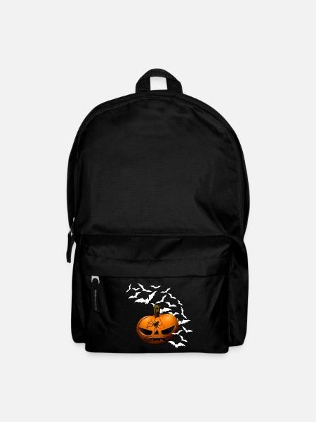 Kürbisse, Fledermäuse, Spinnen, halloween outfit - Rucksack - Schwarz