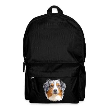 Australian Shepherd - Rucksack - Schwarz - Vorne