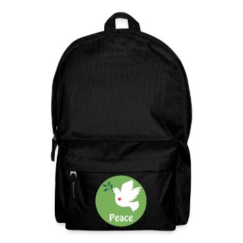 Dove of Peace and Heart - Backpack - black - Front