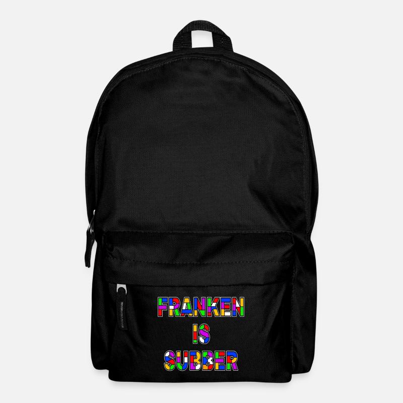 Franken is Subber - Franken ist Super - Dialekt - Rucksack - Schwarz