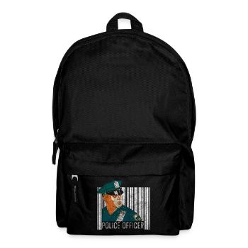 Policeman Blue Light Crime Scene Chase - Backpack - black - Front