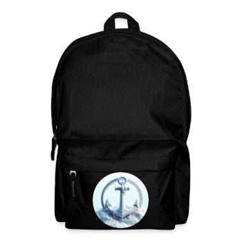 Anker in Eis Landschaft - Rucksack - Schwarz - Vorne