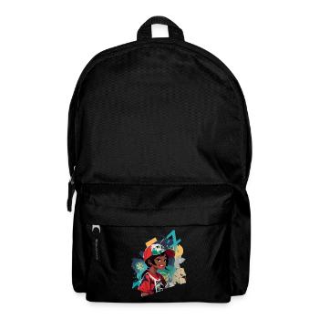 Fille de graffiti - Sac à dos - noir - Devant