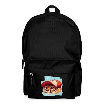 Guépard surpris - Sac à dos - noir - Devant