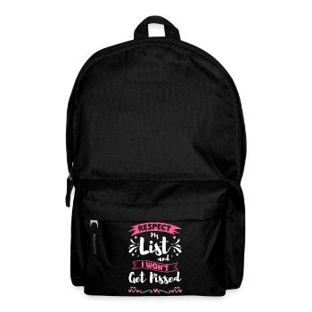 Einkauf Shopaholik Shopping Queen Mode - Rucksack - Schwarz - Vorne