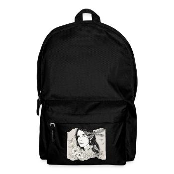 Mädchen mit Libelle im Haar - Rucksack - Schwarz - Vorne