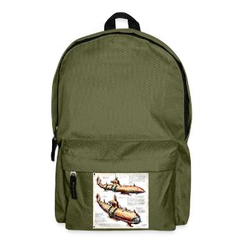Submarine #3 - Backpack - olive green - Front