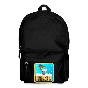 DANKESCHÖN WINTERDIENST - SCHNEERÄUMEN HUHN - Rucksack - Schwarz - Vorne