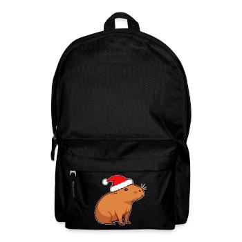 Capybara Weihnachten - Rucksack - Schwarz - Vorne
