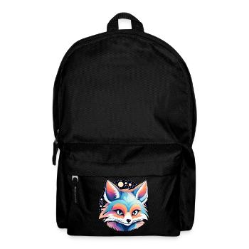 Dessin de renard - Sac à dos - noir - Devant