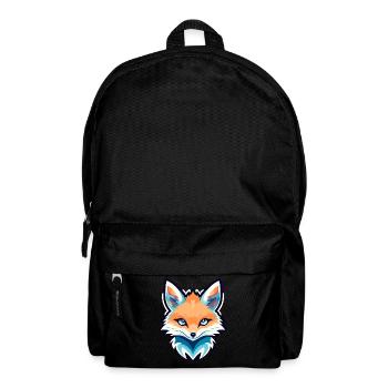 Dessin de renard - Sac à dos - noir - Devant