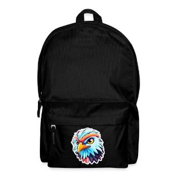 Eagle Bird Drawing - Backpack - black - Front