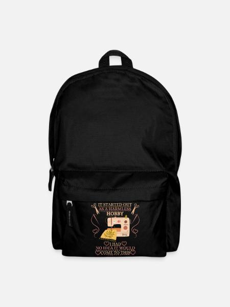 It Started Out As A Harmless Hobby Quilting - Backpack - black