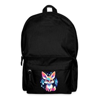 Wüstenfuchs Fennek Zeichnung - Rucksack - Schwarz - Vorne