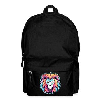 Dessin de Lion - Sac à dos - noir - Devant