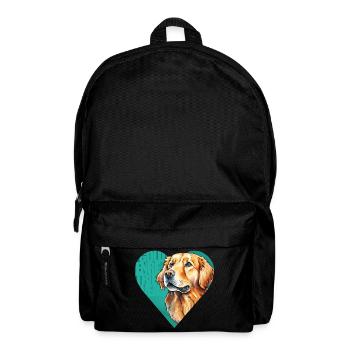 Golden Retriever Portrait - Sac à dos - noir - Devant