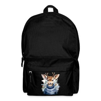Pull d’hiver en forme de renne - Sac à dos - noir - Devant