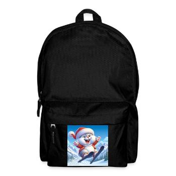 Lapin Saut Ski Noël - Sac à dos - noir - Devant