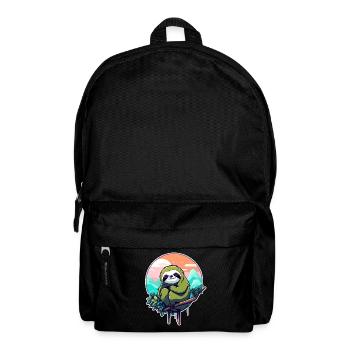 Dessin paresseux - Sac à dos - noir - Devant
