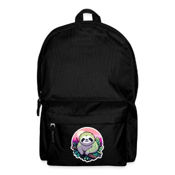 Dessin paresseux - Sac à dos - noir - Devant