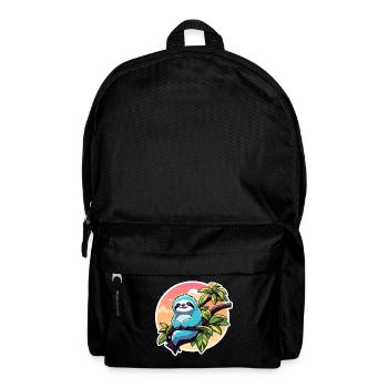 Dessin paresseux - Sac à dos - noir - Devant