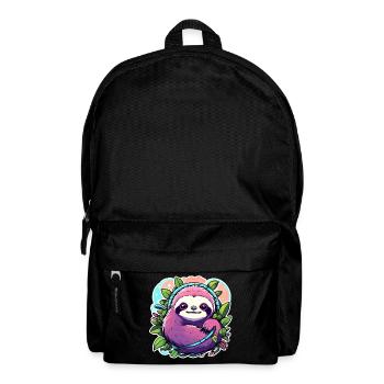Dessin paresseux - Sac à dos - noir - Devant