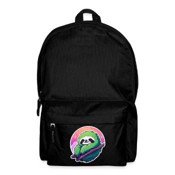 Dessin paresseux - Sac à dos - noir - Devant
