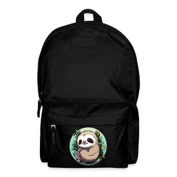 Dessin paresseux - Sac à dos - noir - Devant