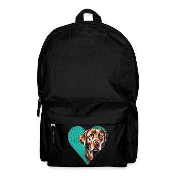 Labrador Retriever Portrait - Backpack - black - Front